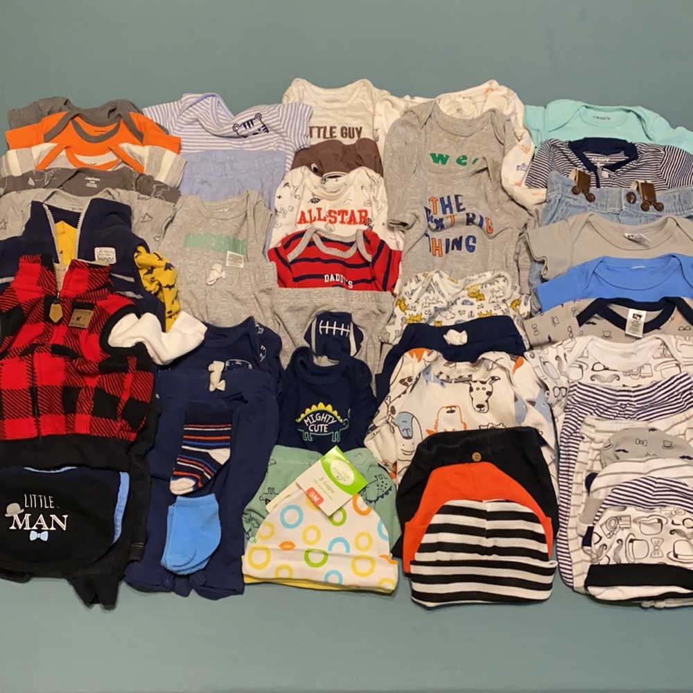 46 Piece baby boy's 3-6 month wardrobe!